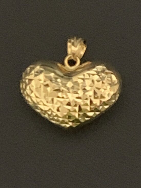 Unbranded Jewelry - 18K Gold Pendant Puffed Heart 1.71 grams
